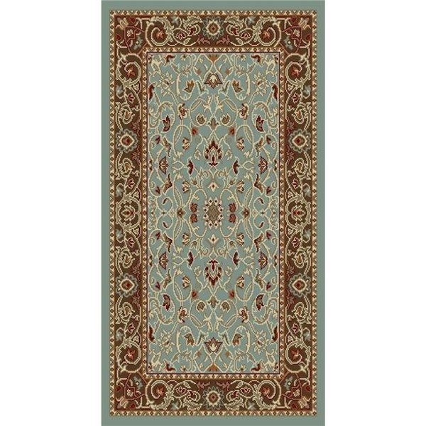 Concord Global Trading Concord Global 97365 5 ft. 3 in. x 7 ft. 3 in. Chester Flora - Blue 97365